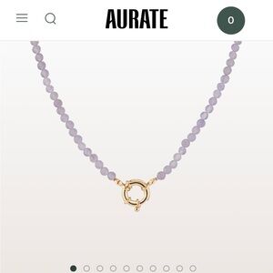 Aurate purple aura necklace